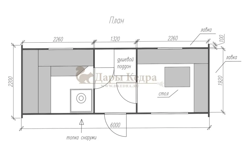Овальная-Окта баня-бочка из кедра 6х2,2 метра